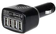 מטען USB לרכב 4 יציאות